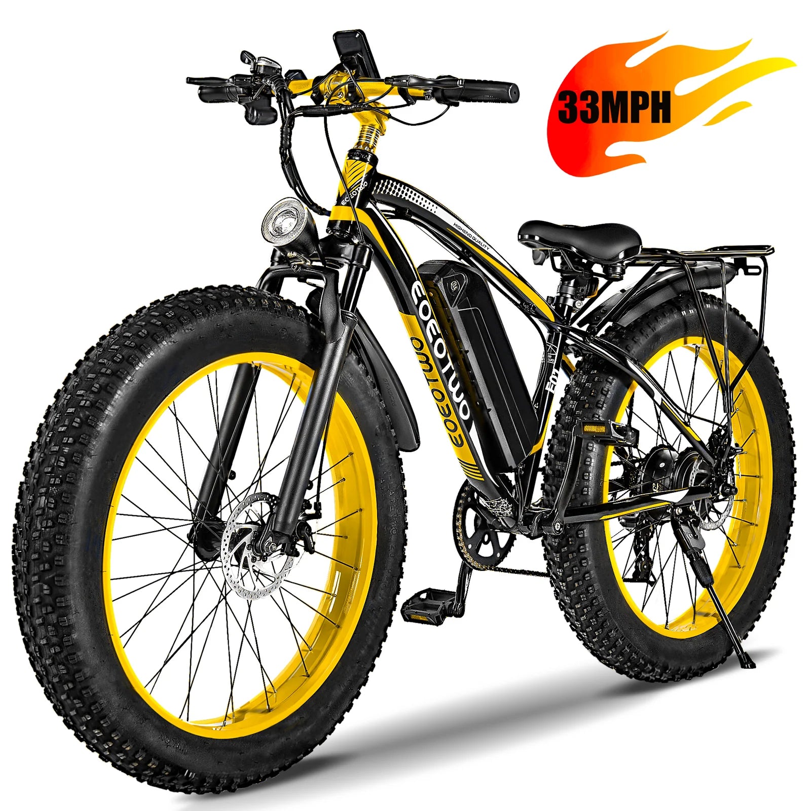 EOEOTWO E01 26" Fat Tire 1500W Electric Bike