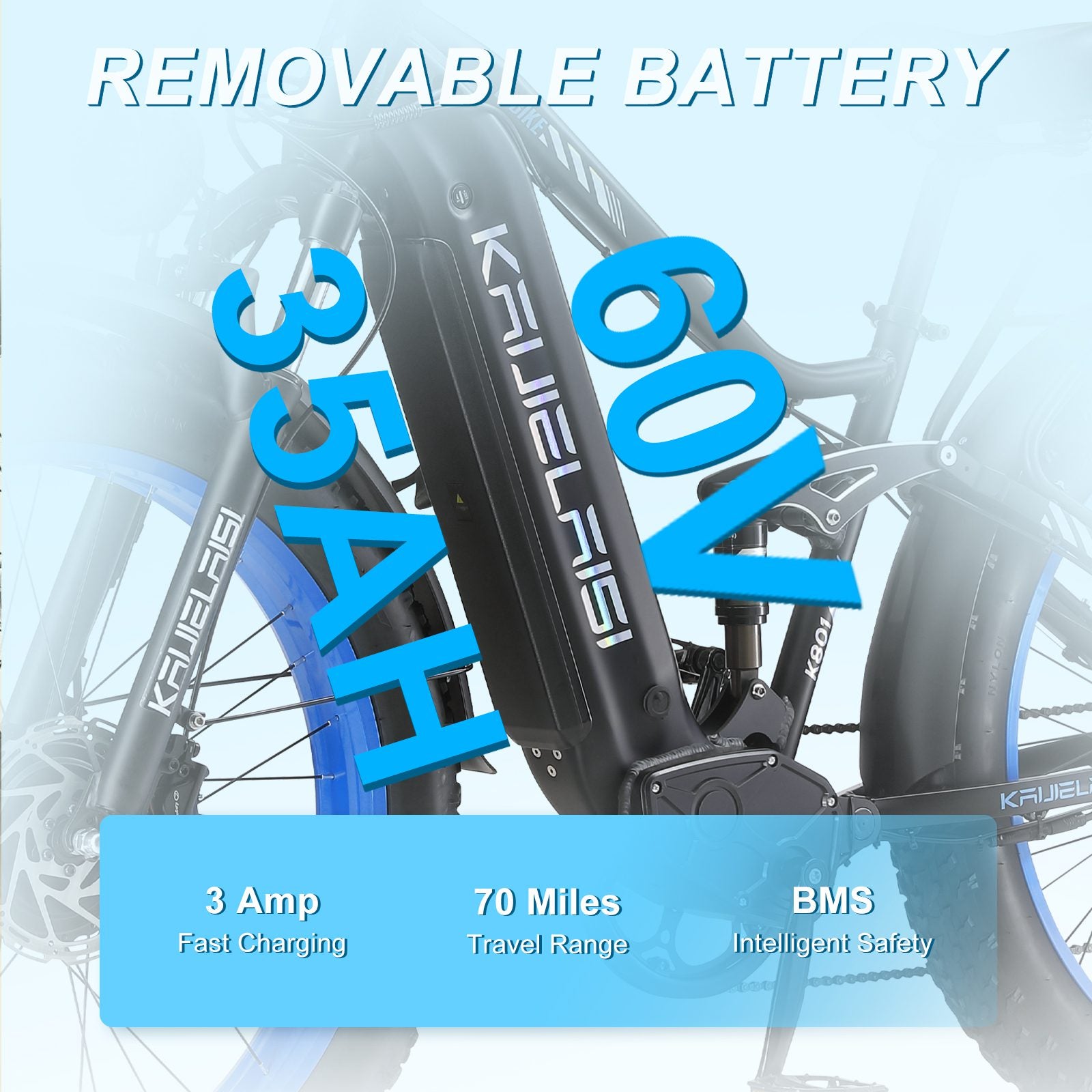 KAIJIELAISI K801 6000W Peak Electric Bike