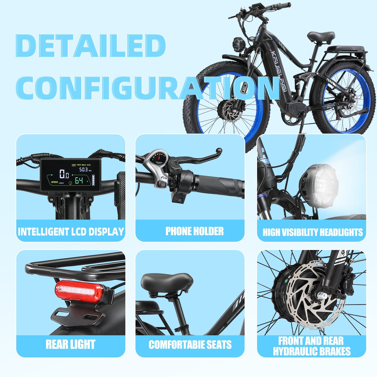 KAIJIELAISI K801 6000W Peak Electric Bike