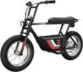 Razor Electric Bike for Ages 18+, 220 lb Max Weight, Black, w/ 350W Motor, 16” Tires & 36V Battery, Up to 15.5 MPH, Rambler 16 – Rechargeable Ride On Minibike for Teens and Adults