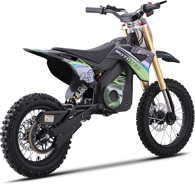 48V Pro Dirt Electric Bike 1800W – Green