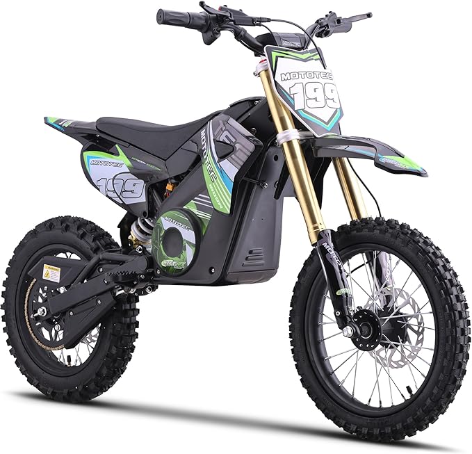 48V Pro Dirt Electric Bike 1800W – Green