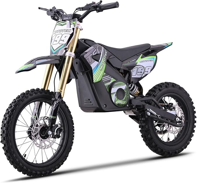 48V Pro Dirt Electric Bike 1800W – Green