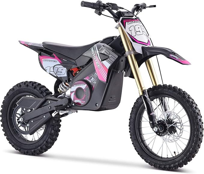 MotoTec 48v Pro Electric Dirt Bike 1800w Lithium Pink