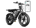 TST GRP - 20" Peak 1500W Full Suspension Moped-style Electric Bike, 48V/15Ah - Black