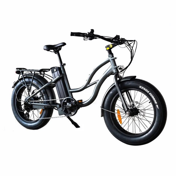 Coastal Cruiser 52v 20 Thru 750W Step Thru Ebike 20x4 Fat Tire Mini Electric Beach Cruiser