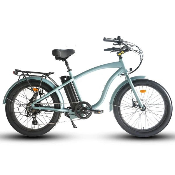 Coastal Cruiser 52v 24 Over 750W Step Over Ebike 24x3 Fat Tire Fat Tire Cruise