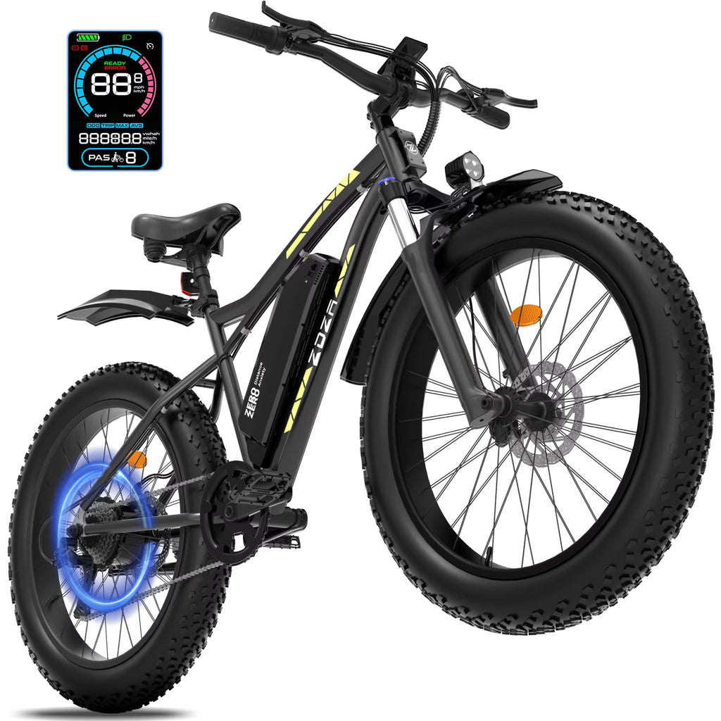 ZDZA Electric Bike, 1500W Peak E-Mountain Bicycle