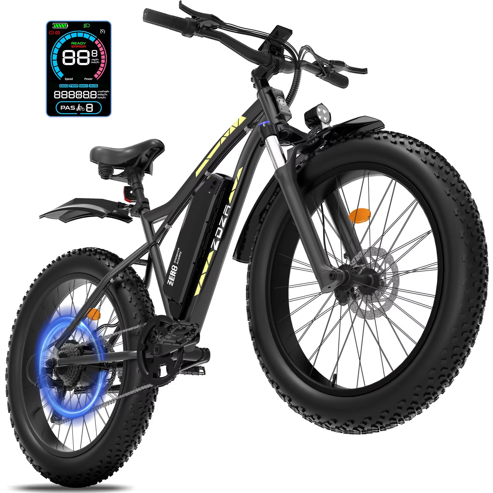 ZDZA Electric Bike, 1500W Peak E-Mountain Bicycle