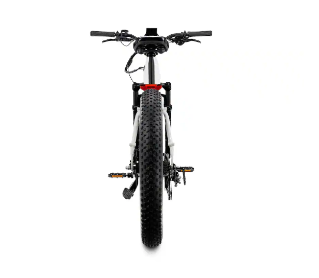 Lectric eBikes - XPeak2 Step-Thru eBike (Max 60mi/28mph) + Rear Rack/Fenders/Elite Headlight/Suspension Seat Post - 70 - Stratus White